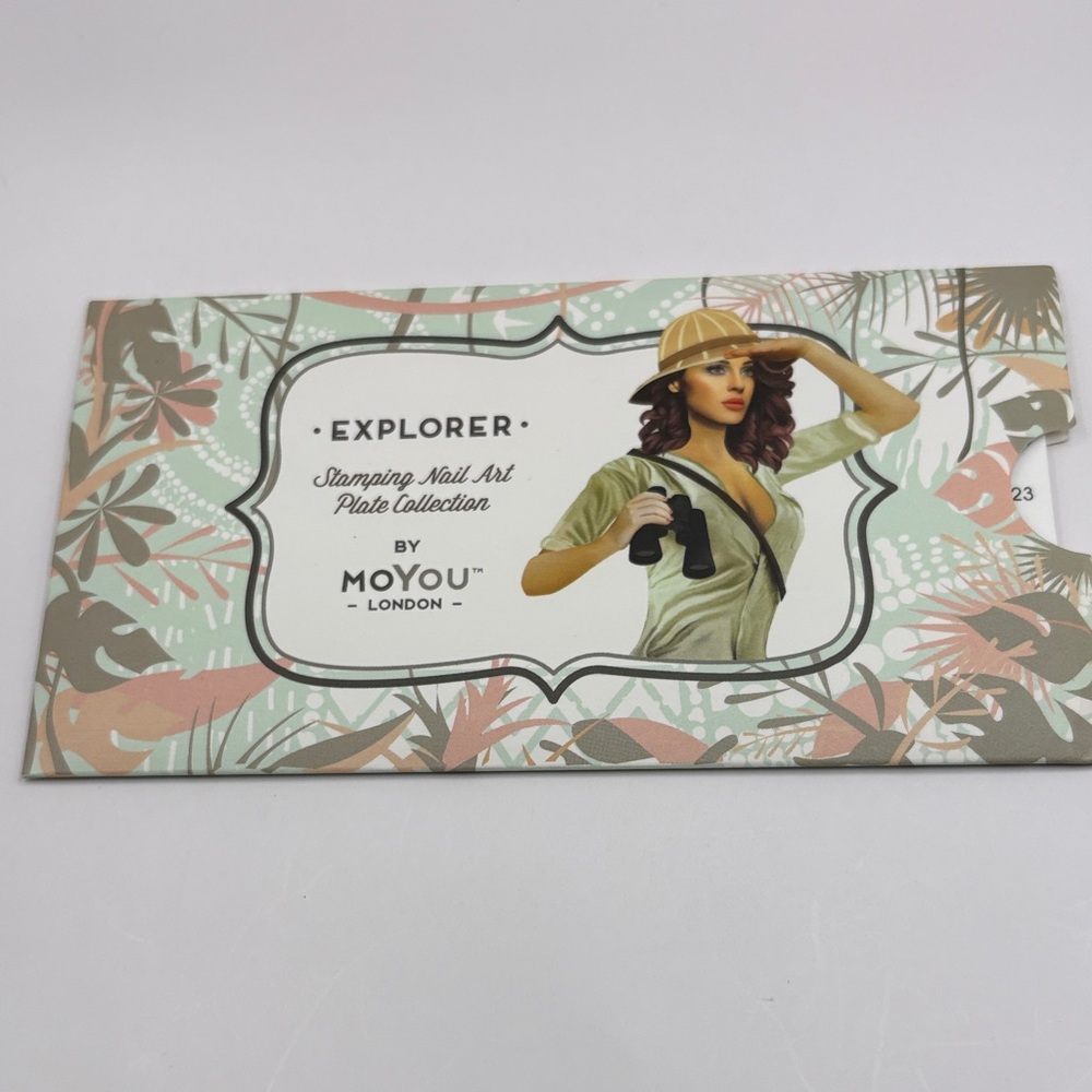 MoYou London Explorer Nail Art Plate #23 Brand New